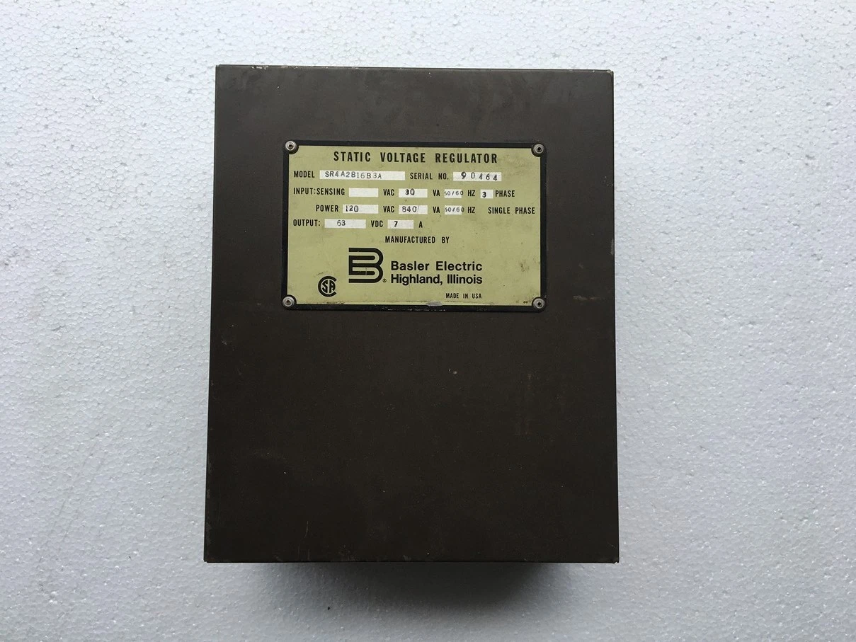 Basler Electric SR4A2B16 SVR Static Voltage Regulator SR4A2B16B3A